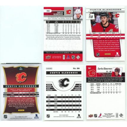 Curtis Glencross 5x card lot