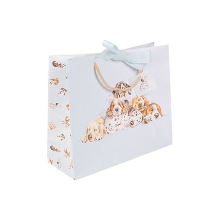 Puppy Dogs Wrendale Designs Little Paws Gift Bag Hannah Dale Size 25 X 30 cm