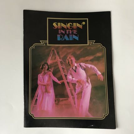 PROGRAMME TOMMY STEELE singin in the rain Harold Fielding inc postcards