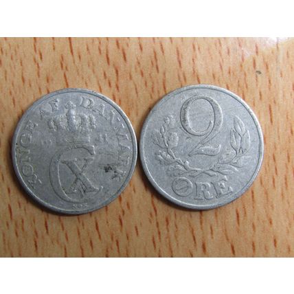 Denmark 1941 2 Ore Coin