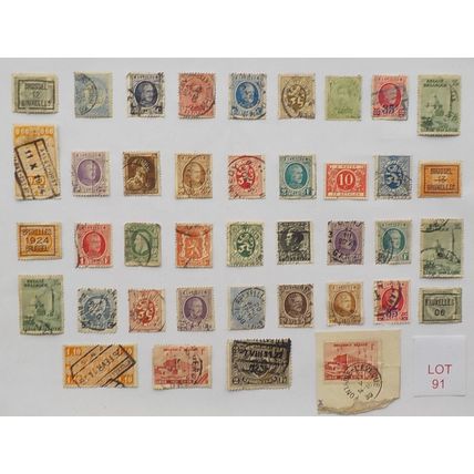 BELGIUM STAMPS - VARIOUS DENOMINATIONS. LOT 91. (see description)