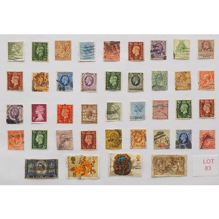 BRITISH STAMPS - VARIOUS DENOMINATIONS. LOT 83. (see description)