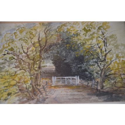 Original British art JANE INGLIS In Debden Park 1847 Victorian pastels TATE