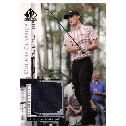 Charles Howell III Course Classics 2005 Golf SP Upper Deck Worn Shirt Card