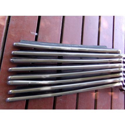 1940 40 Chrysler Grill Bars & Trim OEM 8 pc New Yorker Highlander Royal Windsor