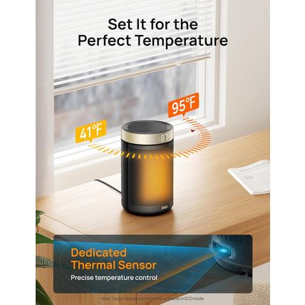 Dreo Space Heater, Portable Electric Heaters for Indoor Use with Thermostat and
