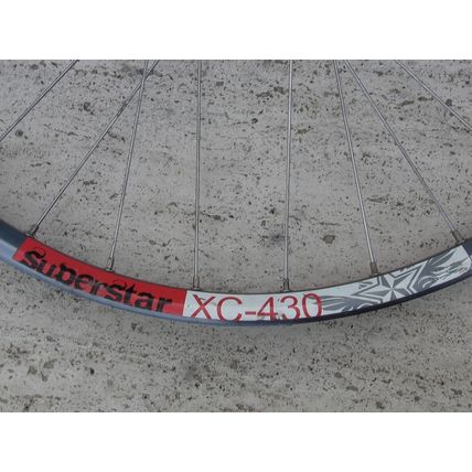 (faulty) QR 26" MTB Bike Rear Disc Wheel Superstar XC-430 ARC MT007 Sapim Spokes