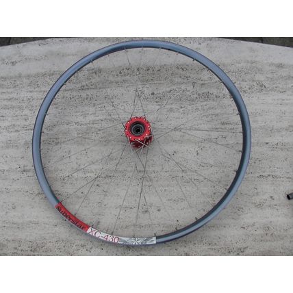 (faulty) QR 26" MTB Bike Rear Disc Wheel Superstar XC-430 ARC MT007 Sapim Spokes