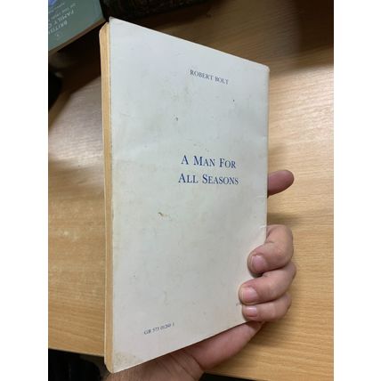 1960 1ST EDITION "A MAN FOR ALL SEASONS" ROBERT BOLT DRAMA PLAY PB BOOK (P2)