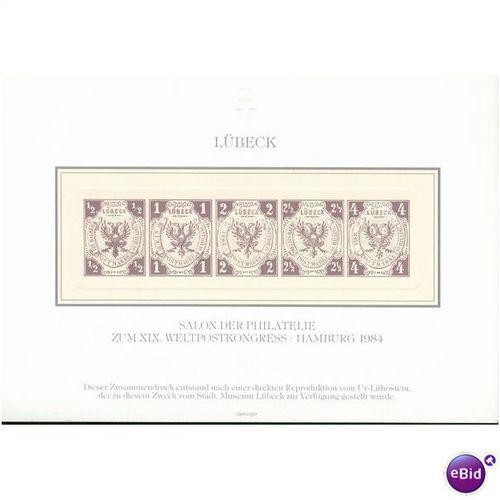 Germany 1984 - Salon Der Philatelie Zum X1X Weltpost...