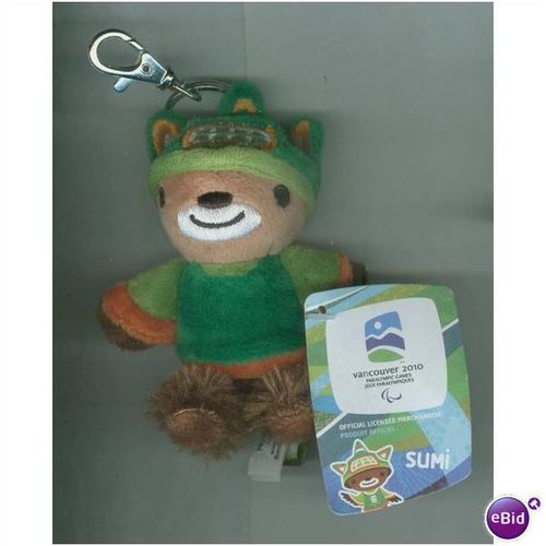 2010 Vancouver Olympics Sumi Key Clip Plush with Tag