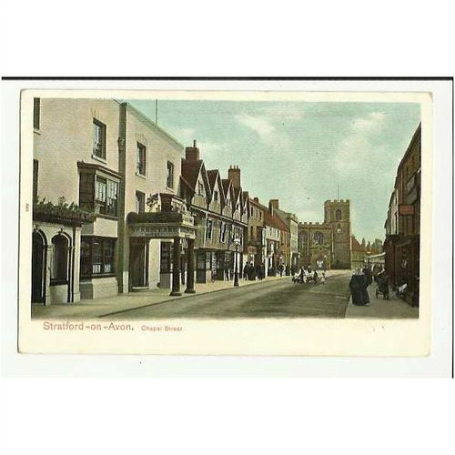 Warwickshire STRATFORD ON AVON Chapel Street Postcard by Peacock (360)