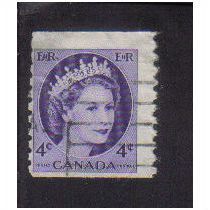 1954 canada queen elizabeth11 4c f/u sg466c