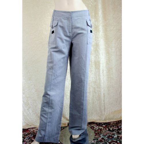 Karen Millen Blue Trousers Size 16 Brand New With Tag