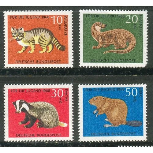 Germany 1968 - SG1454-57 - Child Welfare - Wildlife (unused)