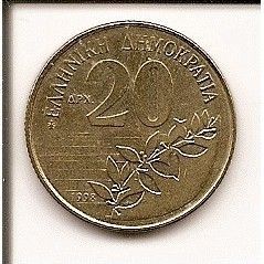 GRIEKENLAND / GREECE 20 DRACHMES 1998