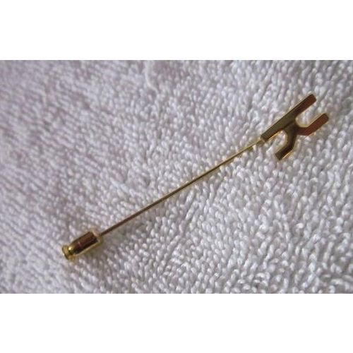 Alphabet Letter K Gold tone Stick Pin