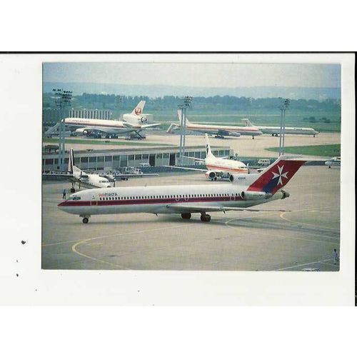 Aviation AIR MALTA BOEING 727-247 Postcard by Editions P.I. (573)
