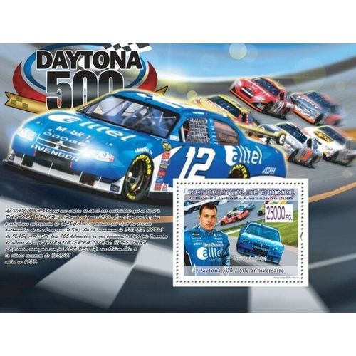 GUINEA 2008 SHEET MNH DAYTONA 500 NASCAR CARS RACING COCHES SPORTS 6A