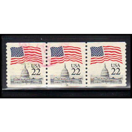 Used 2115 22c U.S. Flag Very Fine PNC 16/3 PA2547