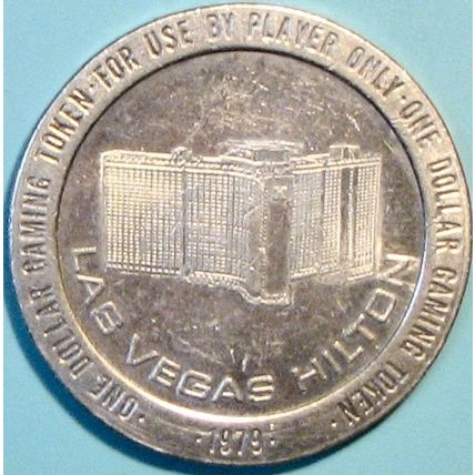 Hilton. $1 Casino Token. Las Vegas, NV. R93.
