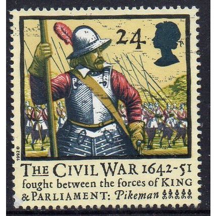 GB 1992 350th Anniversary of the Civil War - Pikeman 24p Used