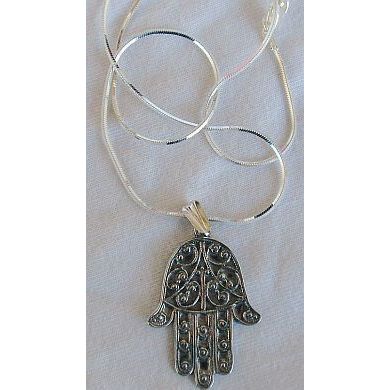 Hamsa-A silver pendant