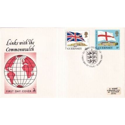 Guernsey 1984 Links With the Commonwealth Mercury FDC special cancel typed VGC