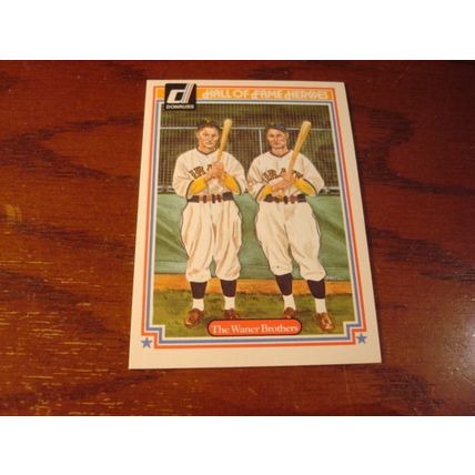1983 Donruss Hall of Fame Heroes, 3-Cards, WAGNER/KINER/WANER BROS.