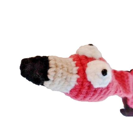 Animal Bookmark Crochet Woolen Pink Flamingo - reading fun bookmark for kids NEW