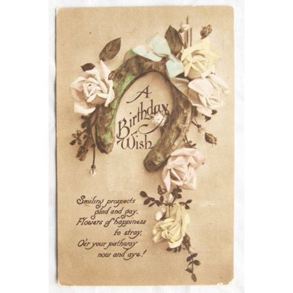 1915 postcard A Birthday Wish