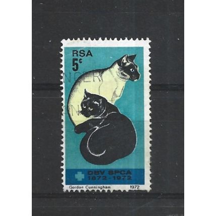 SouthAfrica.Centenary Societies Prevention Cruelty to Animals stamp.FU.Aug25c