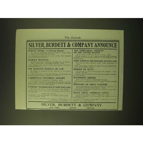 1902 Silver, Burdett & Company Ad - Silver, Burdett & Company Announce
