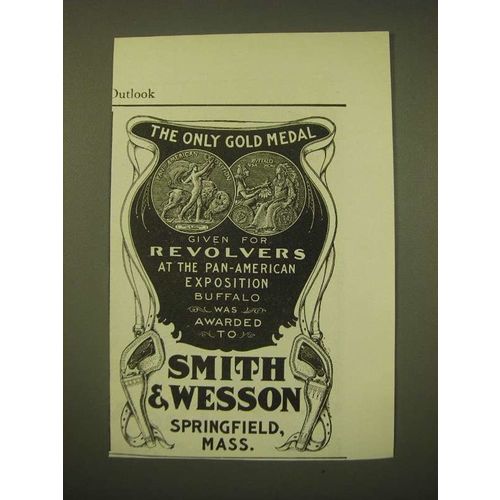 1902 Smith & Wesson Revolvers Ad - The only gold medal given for revolvers