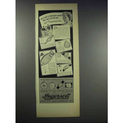 1938 Ingersoll Watch Ad - Mickey Mouse, Buck, Guide