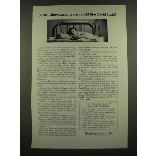 1967 Metropolitan Life Insurance Ad - Burns