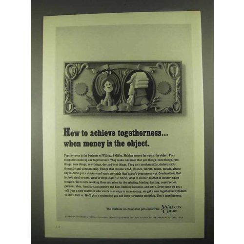 1967 Wilcox & Gibbs Business Machines Ad - Achieve