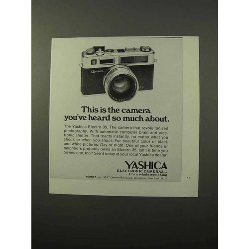 1973 Yashica Electro-35 Camera Ad - Heard So Much