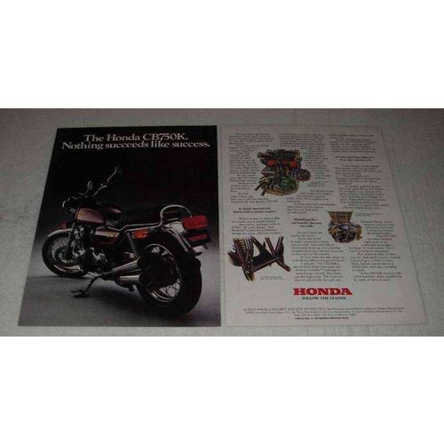 1981 Honda CB750K Motorcycle Ad - Succeeds