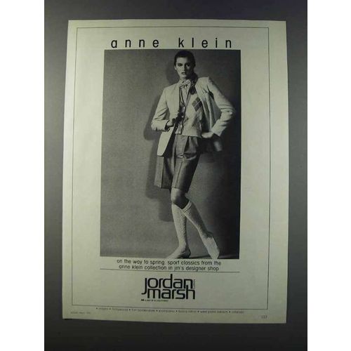 1981 Jordan Marsh Ad - Anne Klein Fashion