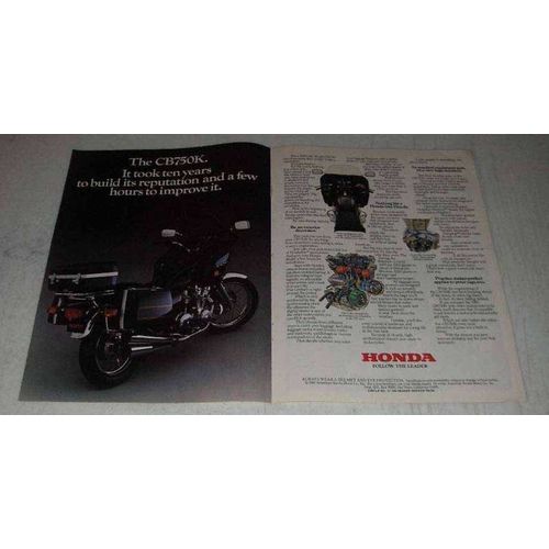 1981 Honda CB750K Motorcycle Ad - Its Reputation