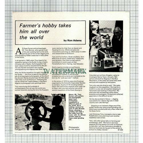 (8484) Mr Tony Bonner Threshelfords Farm Feering Essex - 1977 Cutting