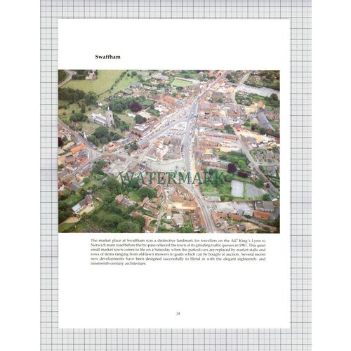 (8612) Swaffham Norfolk / Holkham Hall - 1980s Print / Cutting