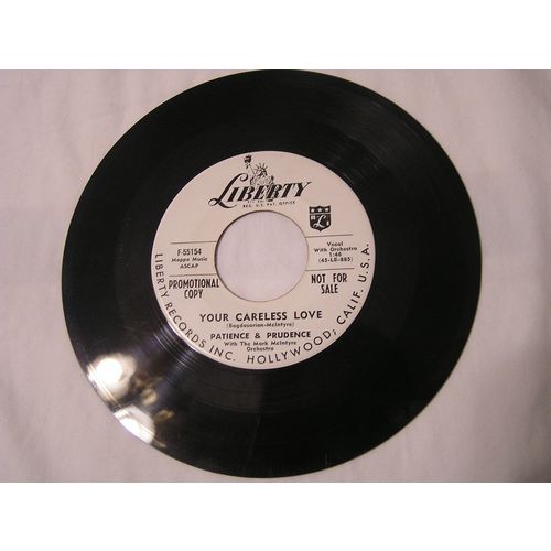 Patience and Prudence Promo 45-ALL I DO IS DREAM OF YOU/YOUR CARELESS LOVE