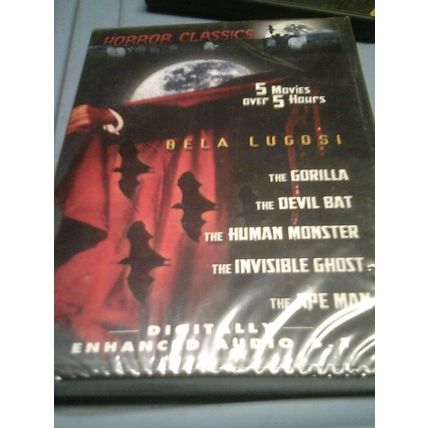 Horror Classics Bela Lugosi DVD 5 movies