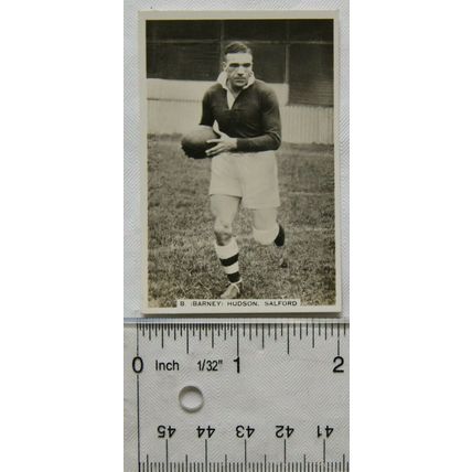 1935 Senior Service Sporting Events & Stars No. 80 Barney Hudson, Rugby