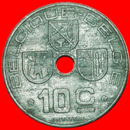 OCCUPATION BY GERMANY ~ FRENCH: BELGIUM★ 10 CENTIMES 1943★LOW START★NO RESERVE