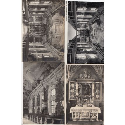 Ingolstadt Maria De Viktoria Kirche 4x Real Photo Postcard s