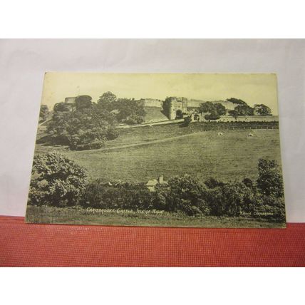 FROM AFAR, CARISBROOKE CASTLE, ISLE OF WIGHT postcard by T. Piper /