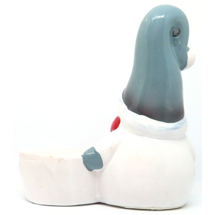 Christmas Snowman Tealight Holder Ceramic 12 CM